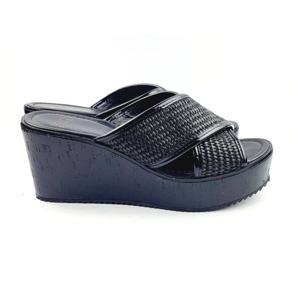 DONALD J. PLINER Womens Criss Cross Front Peep‎ Toe Wedge Sandals - Picture 4 of 8